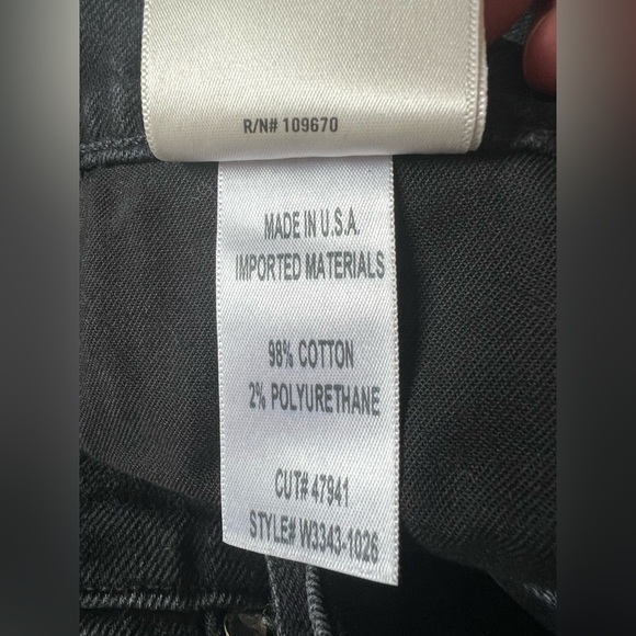 Goldsign Black The High Rise Slim Jeans in Color: Used Black Size 25 - Picture 10 of 10